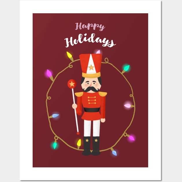 Happy Holidays - Nutcracker Wall Art by Eclectic Assortment